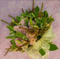 Wedding Bouquet of Hyacinthus and Eustoms - CODE 7127